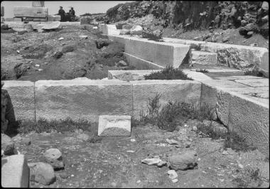 Cyclades, Naxos. Temple foundations