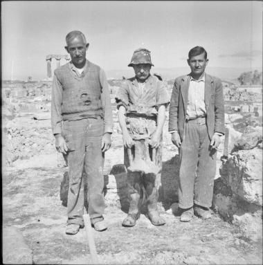 Nemea. Three workers