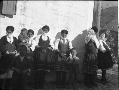 Rhodes, Embonas. Villagers