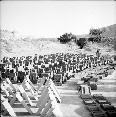 Corinthia, Solomou. Tiles and bricks drying