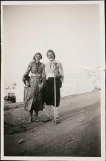 Richard H. Howland and Carol Bullard in traditional costumes on Skyros