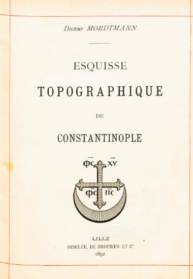 Esquisse topographique de Constantinople /  Docteur Mordtmann.