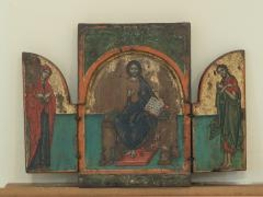 Triptych with prayer