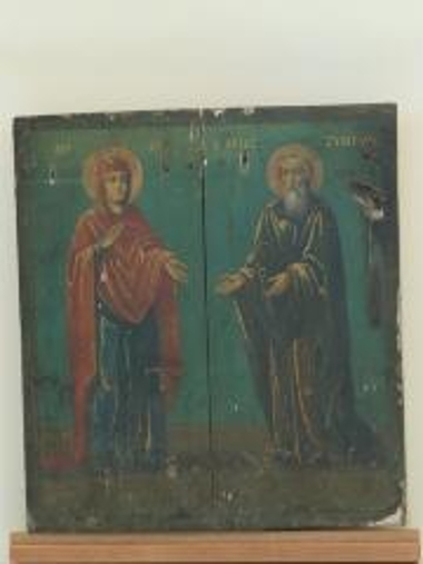 The Virgin Mary and Saint Symeon