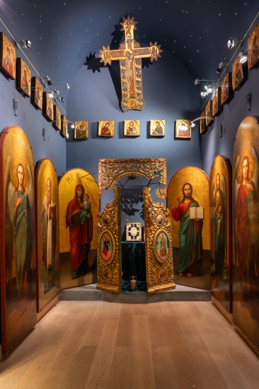 Set of icons from the iconostas of the Church of St. Gregorios Palamas