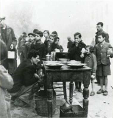 Συσσίτιο κατά τη διάρκεια της Κατοχής. 1941.
