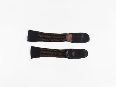 PAIR OF MEN’S KNITTED SOCKS WITH SOLES, PART OF THE TRADITIONAL COSTUME OF EPISKOPI, NAOUSSA