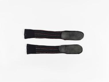 PAIR OF MEN’S KNITTED SOCKS WITH SOLES, PART OF THE TRADITIONAL COSTUME OF EPISKOPI, NAOUSSA