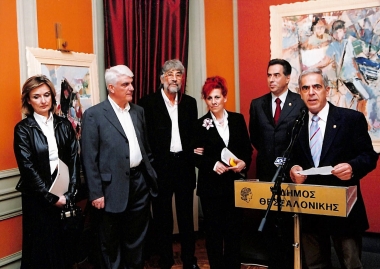 At Casa Bianca with the then Mayor of Thessaloniki, Vassilis Papageorgopoulos