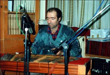 Lesbos Island (Agiasos) 1996: The musician Kostas Zafeiriou or Kazino