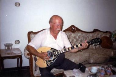 Lesbos Island (Skoutaros) 1997: The musician Giannis Vougioukas