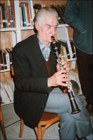 Lesbos Island (Agiasos) 1996: The musician Michalis Moutzourellis or Lagos