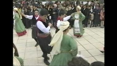 Chios Island (Thymiana), 1997: A band playing 