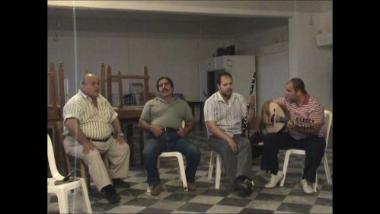 Chios Island (Spartounda), 2006: Markellos Mouschouris playing the clarinet and singing  