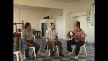 Chios Island (Spartounda), 2006: Markellos Mouschouris playing the clarinet and singing wedding couplets