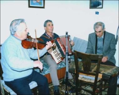 Lemnos Island (Agios Dimitrios), 1998: Recording at Dimitris Marinakis' house