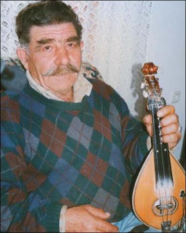 Lemnos Island (Portianou), 1998: The musician Alekos Balteranos