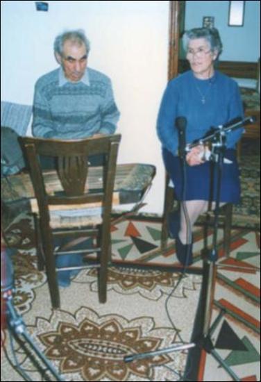 Lemnos Island (Agios Dimitrios), 1998: Recording at Dimotris Marinakis' house