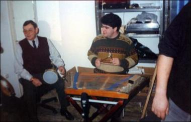 Lemnos Island, 1998: The musicians Ippokratis Goudellis and Konstantinos Papapandos