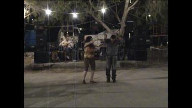 Chios Island (Limnia), 2006: A band playing a syrto tune at the feast of Saint Markella