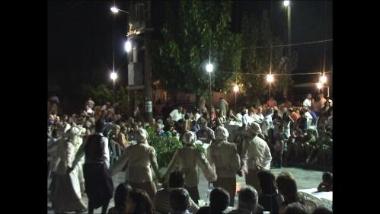 Chios Island (Aghios Georgios Sikousis), 2006: A traditional dance group performing a dance from Dodecanese