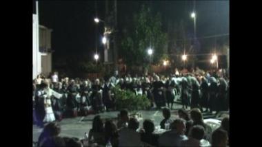 Chios Island (Aghios Georgios Sikousis), 2006: A band and a traditional dance group performing the dance 