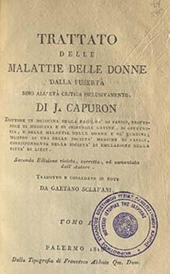 Trattato delle malattie delle donne.