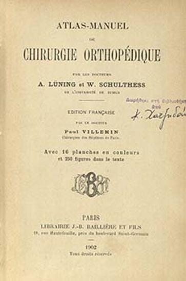 Atlas-manuel de chirurgie orthopedique.