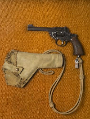 WEBLEY six-round revolver.