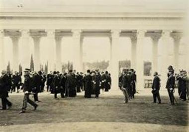 Ολυμπιακοί Αγώνες 1906. Άφιξη των βασιλέων της Ελλάδας και της Αγγλίας στο Παναθηναϊκό Στάδιο