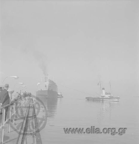 DocKing of a ship at Skaramanga Shipyards, 18 November