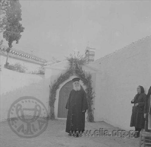 Father Timotheos at the Holy Trinity  Monastery-Agios Nektarios.