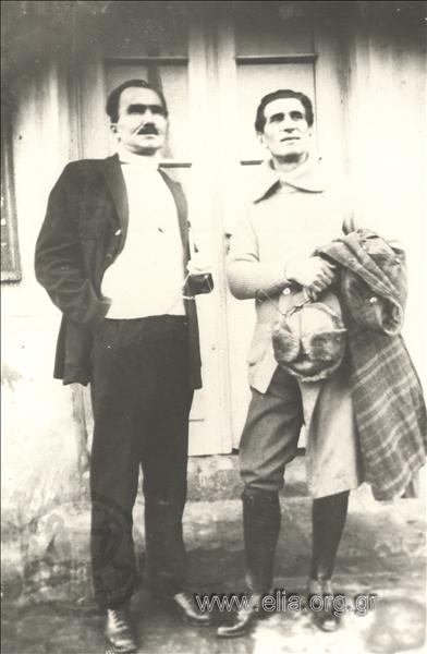 Ο Νίκος Καζαντζάκης και ο Παναΐτ Ιστράτι.