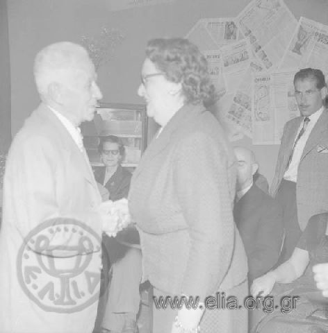 Kostas Varnalis at a reception held by the Greek -Soviet Association