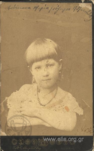 Princess Maria (1876-1940) in her childhood.