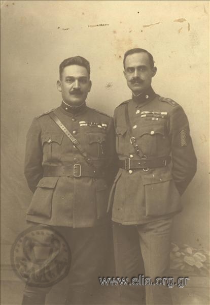 Ο Στυλιανός Γονατάς και ο Νικόλαος Πλαστήρας.