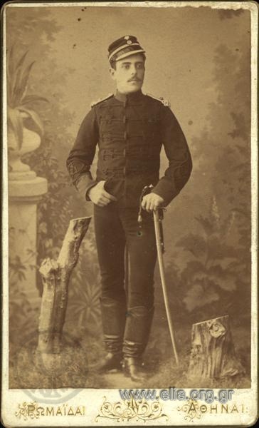 Portrait of a second lieutenant of the cavalry.