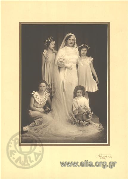 Bride and flower girl.