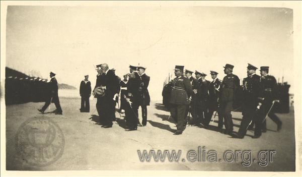 Minister for Marine Affairs Alexandros Chatzikyriakos at a swearing-in ceremony (?)