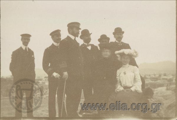 Sofoklis Dousmanis in company in the countryside.