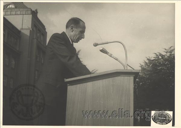 Man on the rostrum