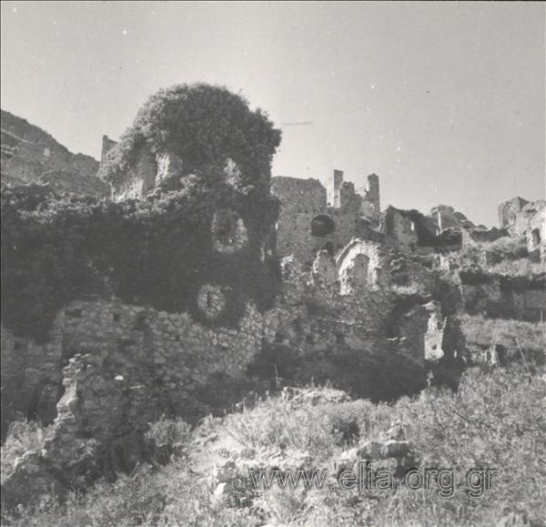 Part of the Frankish castle, built by William II Villehardouin