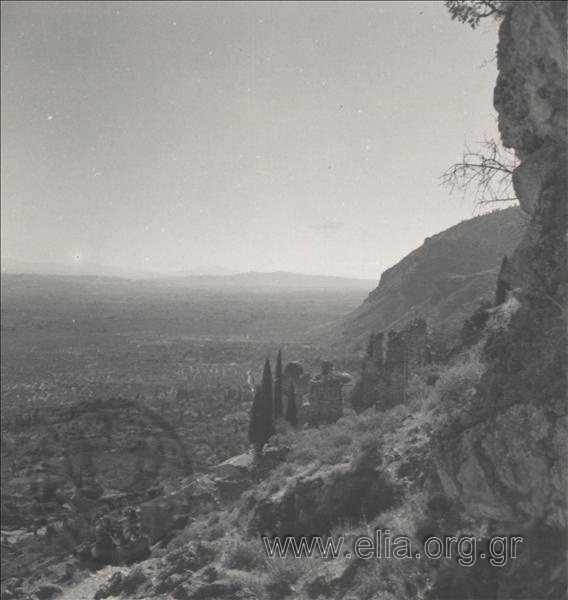 Landscape, looking towards the Pantanassa Monastery.