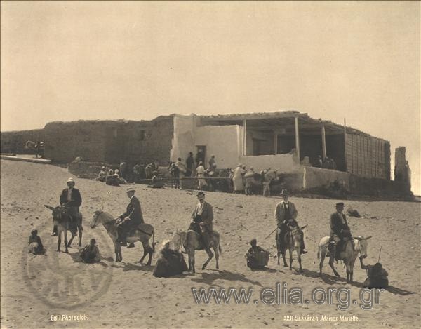 Bedouins, visitors on donkeys