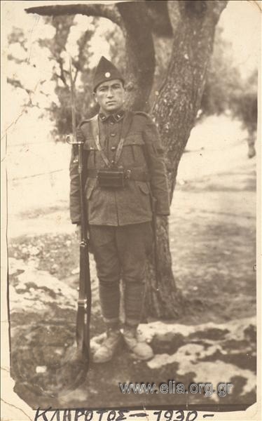 Πορτραίτο στρατιώτη του στρατού ξηράς.