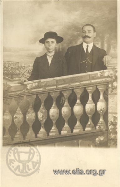 A. Vichos with his wife