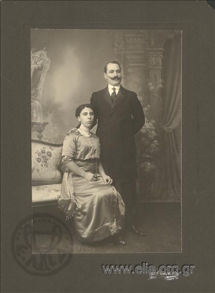 A. Vichos with his wife