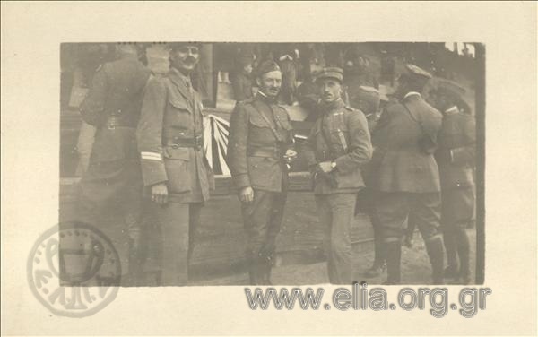 7th Olympic Games, Antwerp 1920. Members of the Greek  firing mission(?).