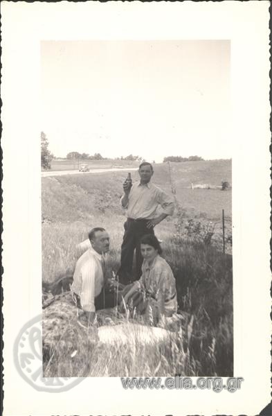 Excursionists  on a picnic