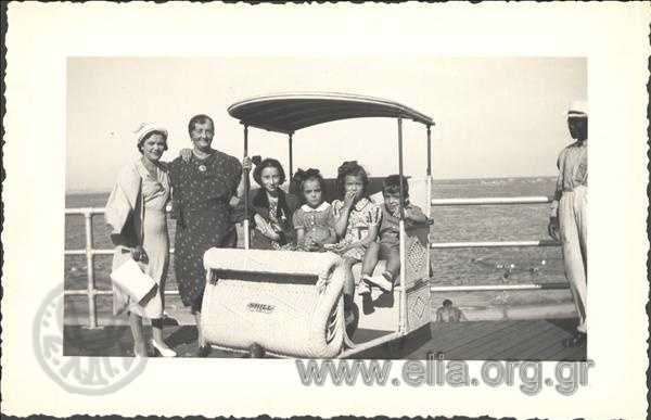 Group portrait of diaspora Greek s  in Atlantic City.